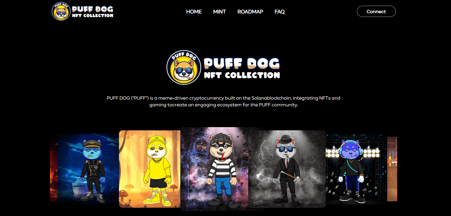 Screenshot of Puff dog NFT Collection